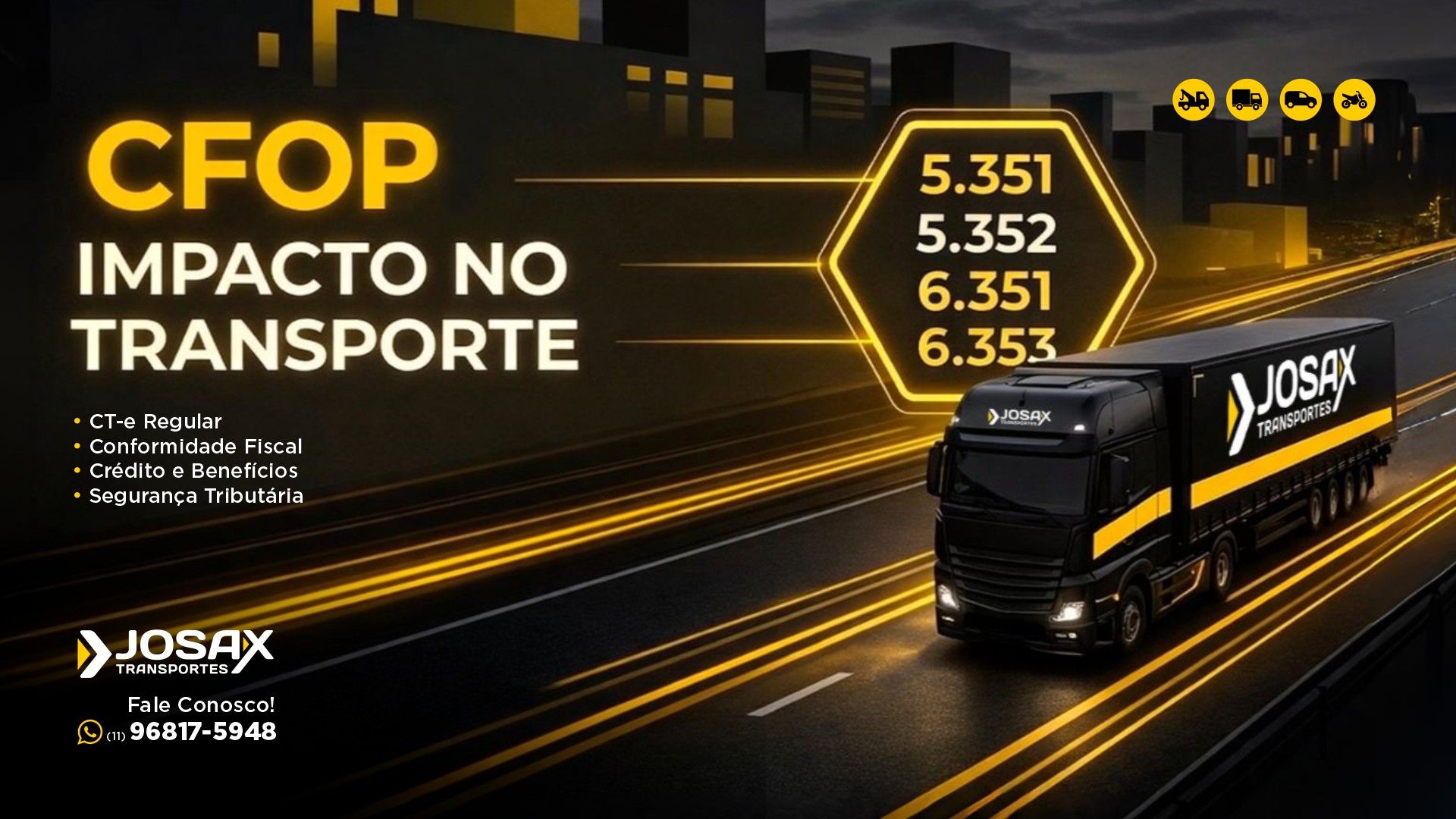 CFOP no transporte de cargas — entenda o código fiscal e como a Josax opera de forma regularizada em São Paulo