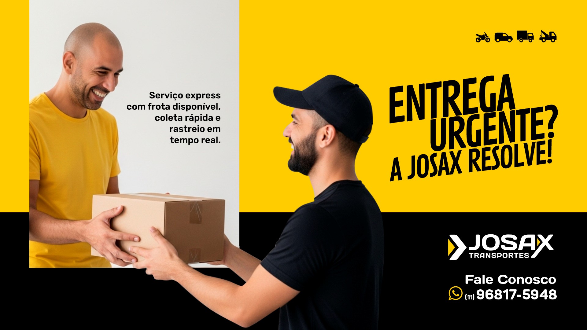 Precisa de Entrega Urgente? A Josax Resolve com Agilidade e  Precisão 